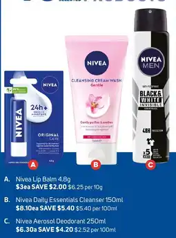 Foodland Nivea Lip Balm offer