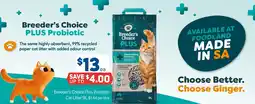 Foodland Breeder's Choice Plus Probiotic Cat Litter offer