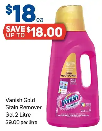 Foodland Vanish Gold Stain Remover Gel offer