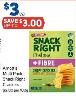 Foodland Arnott's Multi Pack Snack Right Crackers offer