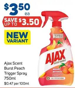 Foodland Ajax Scent Burst Peach Trigger Spray offer