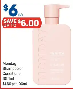 Foodland Monday Shampoo or Conditioner offer