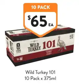 Foodworks Wild Turkey 101 offer