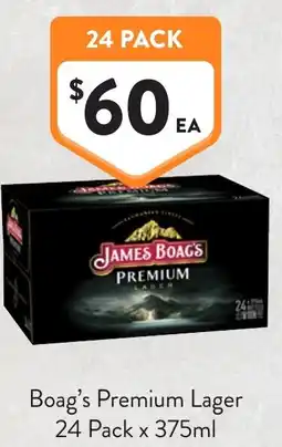 Foodworks James Boag's Premium Lager offer