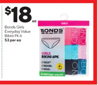 Bonds Girls Everyday Value Bikini PK 6