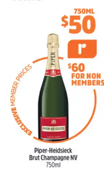 Woolworths Piper-Heidsieck Brut Champagne NV offer