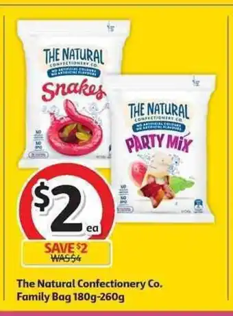 Coles The Natrurl Confectionery Co. Family Bag 180g-260g offer