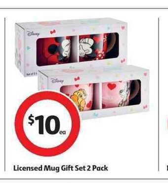 Coles Licensed Mug Gift Set 2 Pack offer