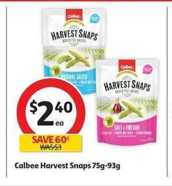 Calbee Harvest Snaps 75g-93g