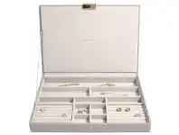 Stackers Supersize Jewellery Box with Lid in Taupe