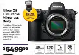 Teds Cameras Nikon Z8 Full Frame Mirrorless Body offer