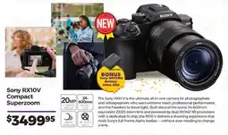Teds Cameras Sony RX10V Compact Superzoom offer