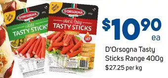 Foodland D'Orsogna Tasty Sticks Range offer