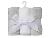 Baby Bunting Playgro 3 Pack Wash Cloth Grey offer