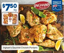 Foodland Ingham's Gourmet Chicken Portions offer