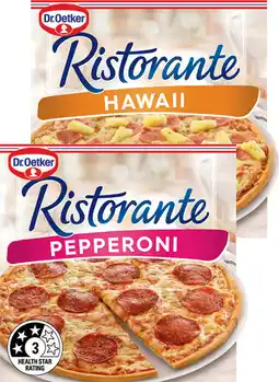 IGA Dr. Oetker Ristorante Pizza 310‑390g Selected Varieties offer