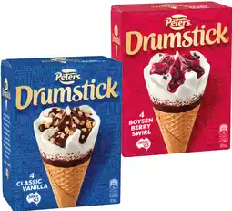 IGA Peters Drumstick 4 Pack or Minis 6 Pack Selected Varieties offer