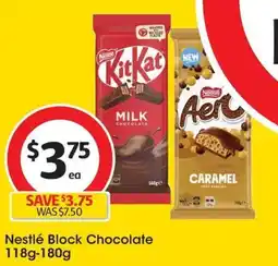 Coles Nestlé Block Chocolate offer