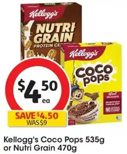 Coles Kellogg's Coco Pops or Nutri Grain offer