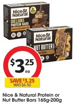 Coles Nice & Natural Protein or Nut Butter Bars offer