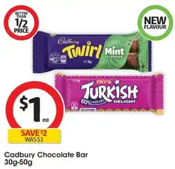 Coles Cadbury Chocolate Bar offer