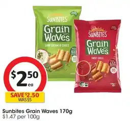 Coles Sunbites Grain Waves offer