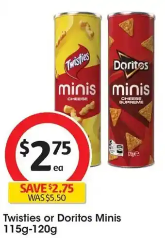 Coles Twisties or Doritos Minis offer
