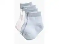 Baby Bunting Playette Preemie Socks Blue Stripe 2 Pack offer