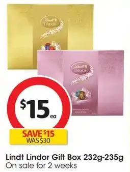 Coles Lindt Lindor Gift Box offer