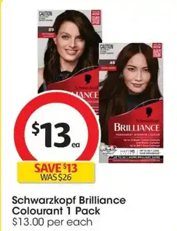 Coles Schwarzkopf Brilliance Colourant offer