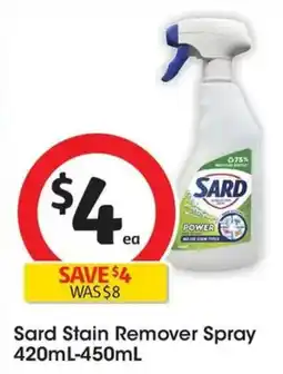 Coles Sard Stain Remover Spray offer