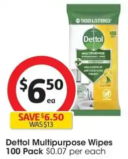 Coles Dettol Multipurpose Wipes offer