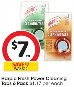 Coles Harpic Fresh Power Cleaning Tabs offer