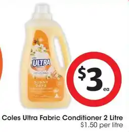 Coles Coles Ultra Fabric Conditioner offer