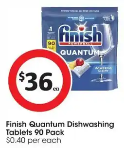 Coles Finish Quantum Dishwashing Tablets offer