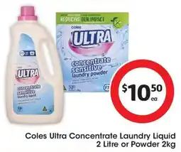 Coles Coles Ultra Concentrate Laundry Liquid offer