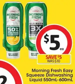 Coles Morning Fresh Easy Squeeze Dishwashing Liquid offer