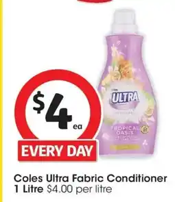 Coles Coles Ultra Fabric Conditioner offer