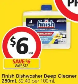 Coles Finish Dishwasher Deep Cleaner offer