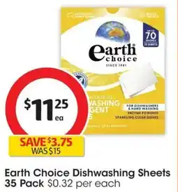 Coles Earth Choice Dishwashing Sheets offer