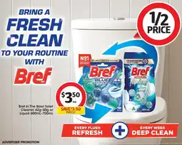 Coles Bref In The Bowl Toilet Cleaner or Liquid offer