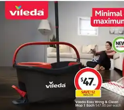 Coles Vileda Easy Wring & Clean Mop offer