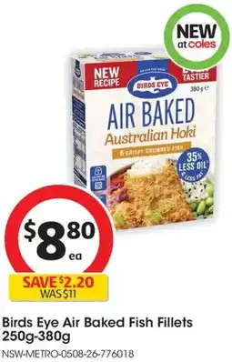 Coles Birds Eye Air Baked Fish Fillets offer