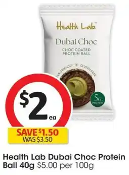Coles Health Lab Dubai Choc Protein Ball offer