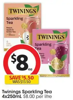 Coles Twinings Sparkling Tea offer