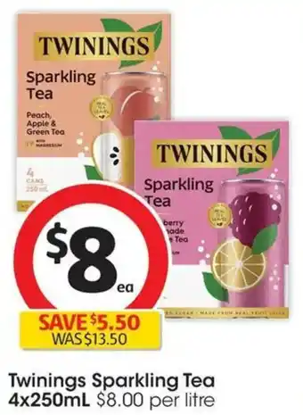 Coles Twinings Sparkling Tea offer