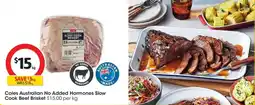 Coles Coles Australian No Added Hormones Slow offer