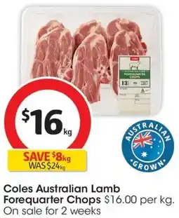 Coles Coles Australian Lamb Forequarter Chops offer