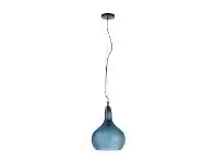 LivingStyles Presley Glass Pendant Light, Dome Shade, Blue offer