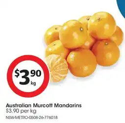 Coles Australian Murcott Mandarins offer